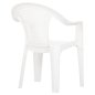 Preview: SESSEL AUS POLYPROPYLEN TUVANA WEISS 57x59,5x77Hcm