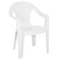 Preview: SESSEL AUS POLYPROPYLEN TUVANA WEISS 57x59,5x77Hcm
