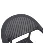 Preview: SESSEL AUS POLYPROPYLEN, BAMBUS-OPTIK, SCHWARZ, 63 x 59 x 81 cm