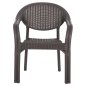 Preview: SESSEL AUS POLYPROPYLEN, BAMBUS-OPTIK, BRAUN, 63 x 59 x 81 cm