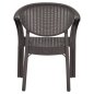 Preview: SESSEL AUS POLYPROPYLEN, BAMBUS-OPTIK, BRAUN, 63 x 59 x 81 cm