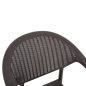 Preview: SESSEL AUS POLYPROPYLEN, BAMBUS-OPTIK, BRAUN, 63 x 59 x 81 cm