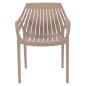 Preview: Moderner Sessel aus Polypropylen in Beige