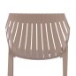 Preview: Moderner Sessel aus Polypropylen in Beige
