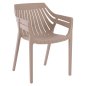 Preview: Moderner Sessel aus Polypropylen in Beige
