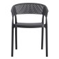 Preview: SESSEL POLYPROPYLEN IN GRAU 53,5x50,5x73cm