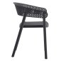 Preview: SESSEL POLYPROPYLEN IN GRAU 53,5x50,5x73cm