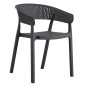Preview: SESSEL POLYPROPYLEN IN GRAU 53,5x50,5x73cm