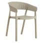 Preview: SESSEL POLYPROPYLEN IN BEIGE 53,5x50,5x73cm