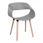 Preview: Designer armchair "Maggie" in Grey