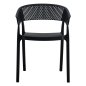 Preview: SESSEL POLYPROPYLEN IN SCHWARZ 53,5x50,5x73cm