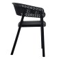 Preview: SESSEL POLYPROPYLEN IN SCHWARZ 53,5x50,5x73cm