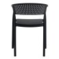 Preview: SESSEL POLYPROPYLEN IN SCHWARZ 53,5x50,5x73cm