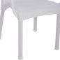 Preview: POLYPROPYLENE ARMCHAIR RATTAN FOOT ALU COLOR WHITE 60x60x82 cm