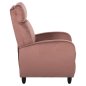 Preview: SESSEL RELAX ROSA SAMT 67,5x90x104Hcm