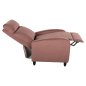 Preview: SESSEL RELAX ROSA SAMT 67,5x90x104Hcm