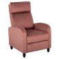 Preview: SESSEL RELAX ROSA SAMT 67,5x90x104Hcm