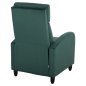 Preview: SESSEL RELAX GRÜN SAMT 67,5x90x104Hcm