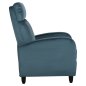 Preview: SESSEL RELAX BLAU SAMT 67,5x90x104Hcm