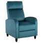 Preview: SESSEL RELAX BLAU SAMT 67,5x90x104Hcm