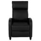 Preview: SESSEL RELAX PU IN SCHWARZ 67,5x90x104Hcm