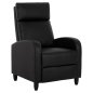 Preview: SESSEL RELAX PU IN SCHWARZ 67,5x90x104Hcm
