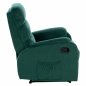 Preview: RELAX SESSEL MIT MASSAGEMECHANISMUS GRÜN SAMT