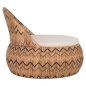 Preview: SESSEL RUND RATTAN IN NATUR-KISSEN IN ECRU 97x97x76Hcm