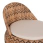 Preview: SESSEL RUND RATTAN IN NATUR-KISSEN IN ECRU 97x97x76Hcm
