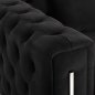 Preview: SESSEL t.CHESTERFIELD MOBAR SAMT SCHWARZ-METALLBEINE 99x86,5x77Hcm
