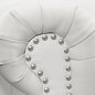 Preview: "Chesterfield" Sessel mit Kunstlederbezug in weiß