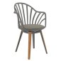 Preview: Anais-esszimmerstuhl-mit-holzbeinen-im-grau-farbe-woodwell-de
