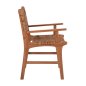 Preview: DINING ARMCHAIR TEAK WOOD & RUSH MATTING WALNUT-BEIGE 54x58x86,5 cm