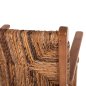 Preview: DINING ARMCHAIR TEAK WOOD & RUSH MATTING WALNUT-BEIGE 54x58x86,5 cm