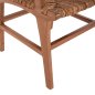 Preview: DINING ARMCHAIR TEAK WOOD & RUSH MATTING WALNUT-BEIGE 54x58x86,5 cm