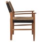 Preview: DINING ARMCHAIR TEAK WOOD SYNTHETIC ROPE 57x66x86Hcm