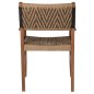 Preview: DINING ARMCHAIR TEAK WOOD SYNTHETIC ROPE 57x66x86Hcm