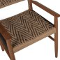 Preview: DINING ARMCHAIR TEAK WOOD SYNTHETIC ROPE 57x66x86Hcm