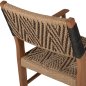 Preview: DINING ARMCHAIR TEAK WOOD SYNTHETIC ROPE 57x66x86Hcm