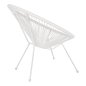 Preview: ACAPULCO SESSEL T. FOLIA WEIßEM METALL MIT GEDREHTEM GEWEBE 70x73x79 cm