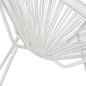 Preview: ACAPULCO SESSEL T. FOLIA WEIßEM METALL MIT GEDREHTEM GEWEBE 70x73x79 cm