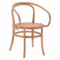 Preview: Wooden Armchair from beech wood in natural color 56x52x82cm