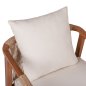 Preview: SESSEL TEAKHOLZ SEIL UND KISSEN 57x63,5x75-88H cm