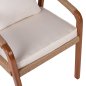 Preview: SESSEL TEAKHOLZ SEIL UND KISSEN 57x63,5x75-88H cm