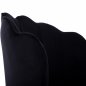 Preview: CHAIR AVIE VELVET BLACK WITH METAL GOLD FRAME 48x48x85 cm
