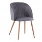 Preview: Leah Sessel  aus Samt in Farbe Grau