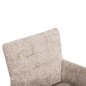 Preview: DINING ARMCHAIR BEIGE FABRIC-RUBBERWOOD LEGS 66x63x91Hcm