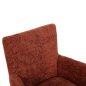 Preview: ESSZIMMER-SESSEL, ROTER STOFF, BEINE AUS GUMMIHOLZ, 66 x 63 x 91 cm