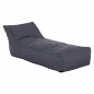 Preview: Pouf "Alok" in grau mit UV-Schutz Wasserdicht 140x70x60 cm