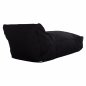 Preview: Pouf "Alok" in black with UV Protection 140x70x60 cm